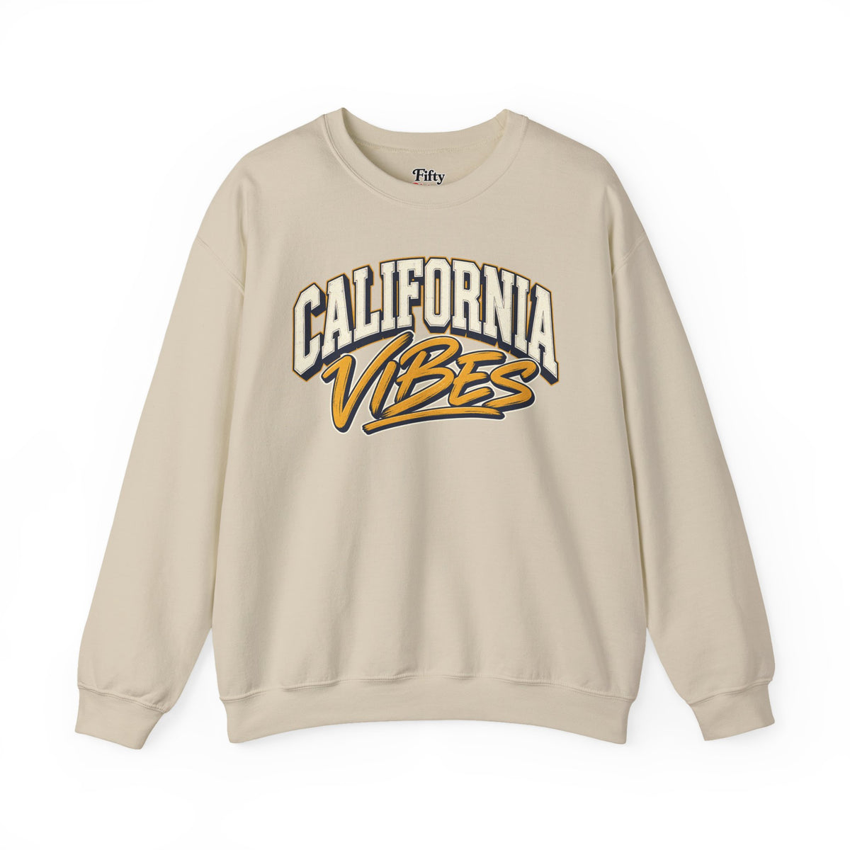 California Vibes Unisex Crewneck Sweatshirt State Name Graphic