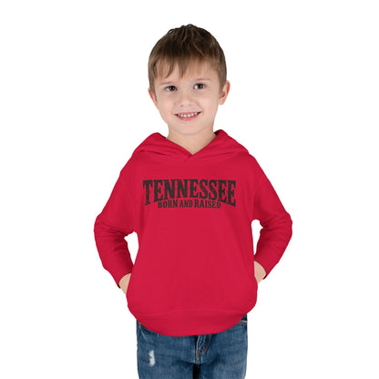 Tennessee Born and Raised Southern Heritage Unisex Toddler Pullover Fleece Hoodie