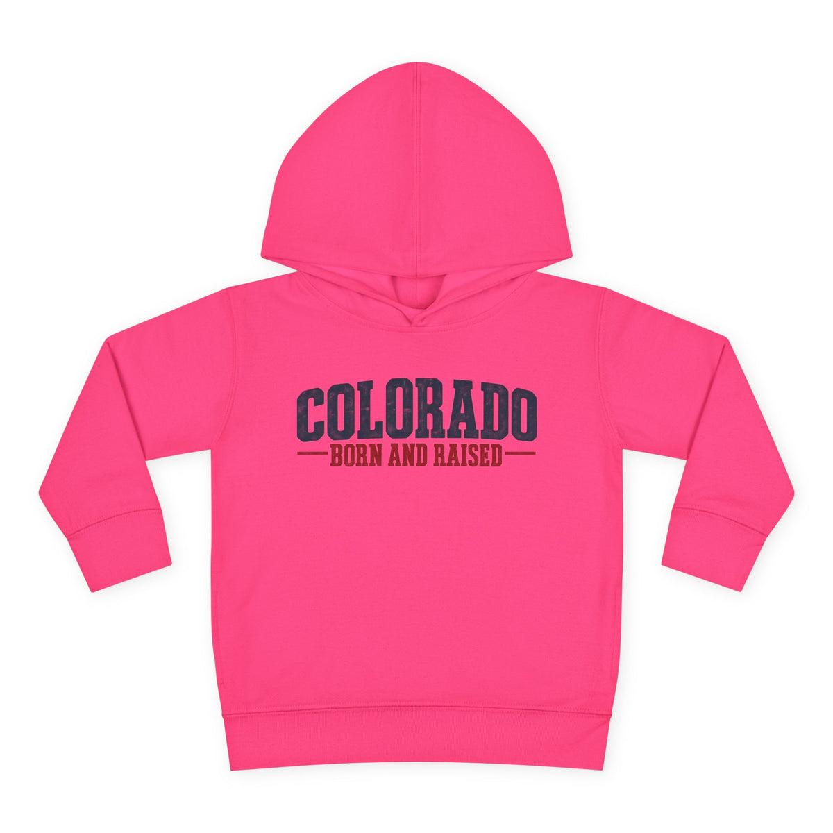 Colorado Born and Raised Classic Western Americana Unisex Toddler Pullover Fleece Hoodie
