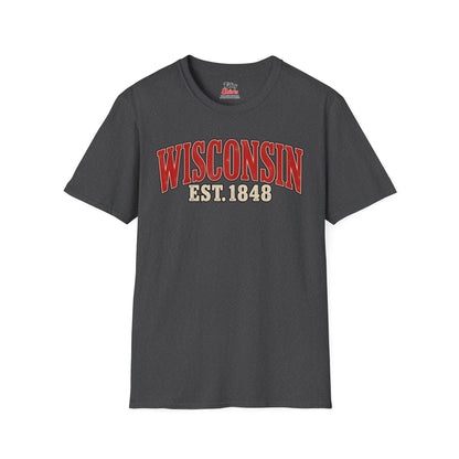Wisconsin Est 1848 Unisex Softstyle T Shirt State Name Graphic Tee
