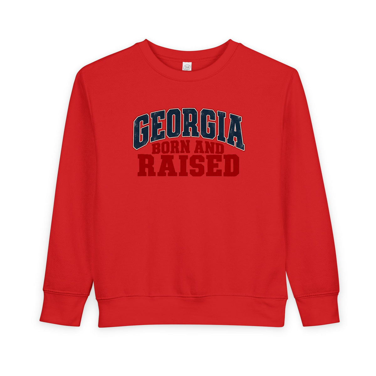 Georgia Born and Raised Rustic Southern Unisex Toddler Sweatshirt