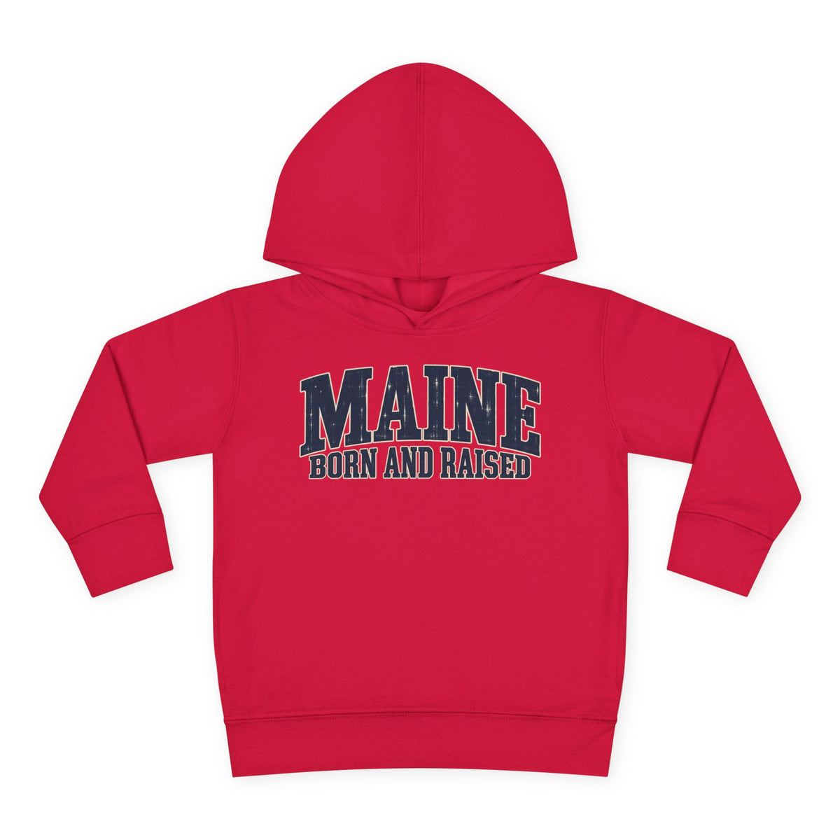 Maine Born and Raised Coastal Heritage Unisex Toddler Pullover Fleece Hoodie
