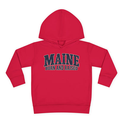 Maine Born and Raised Coastal Heritage Unisex Toddler Pullover Fleece Hoodie