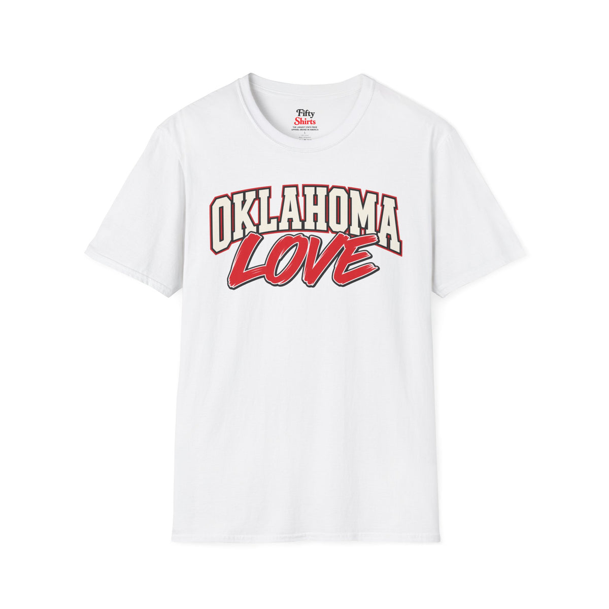 Oklahoma Love Unisex Softstyle T Shirt State Name Graphic Tee