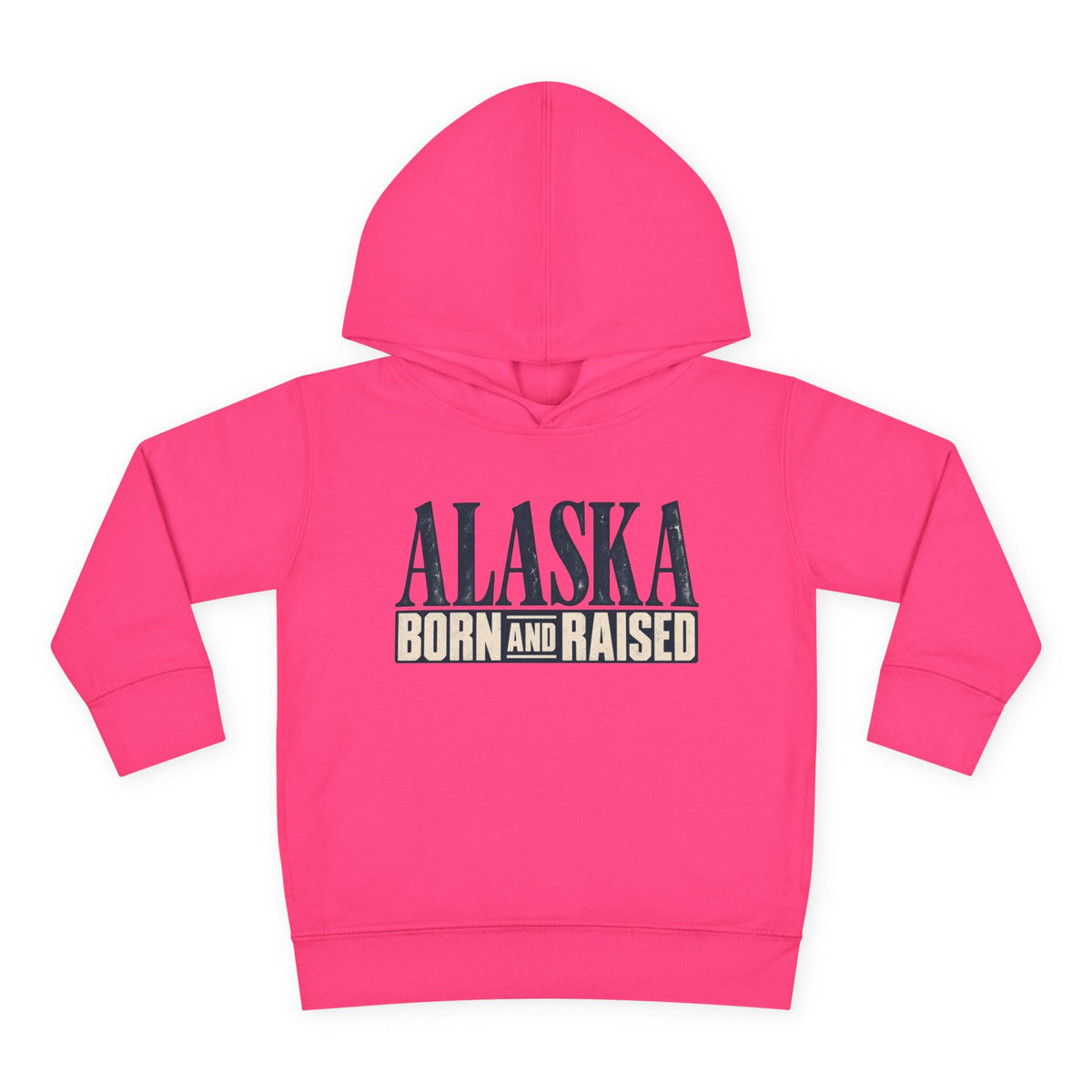 Alaska Born and Raised Premium Heritage Unisex Toddler Pullover Fleece Hoodie