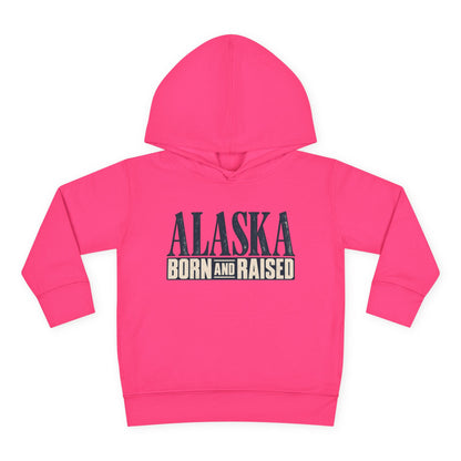 Alaska Born and Raised Premium Heritage Unisex Toddler Pullover Fleece Hoodie
