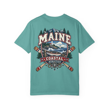 Maine Coastal Athletics Unisex Comfort Color 1717 Streetwear Graphic Tee