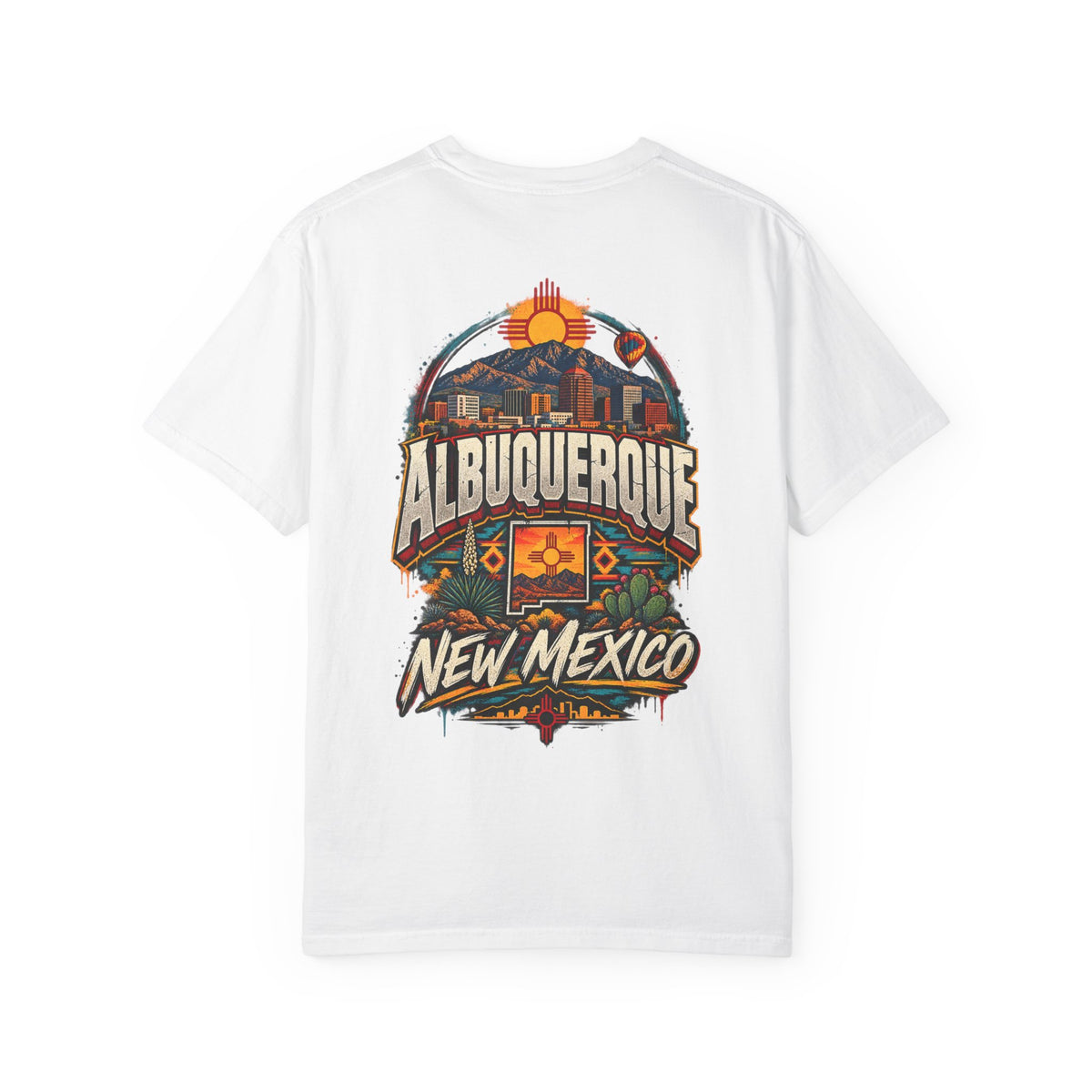 Albuquerque New Mexico Unisex Comfort Color 1717 Streetwear Graphic Tee