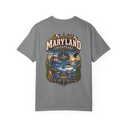 Maryland Bay Expedition Unisex Comfort Color 1717 Streetwear Graphic Tee