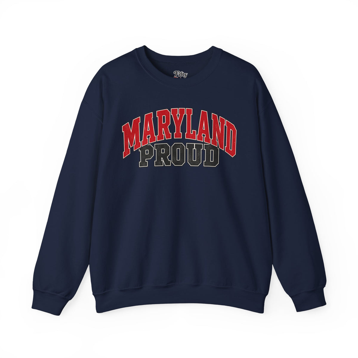 Maryland Proud Unisex Crewneck Sweatshirt State Name Graphic