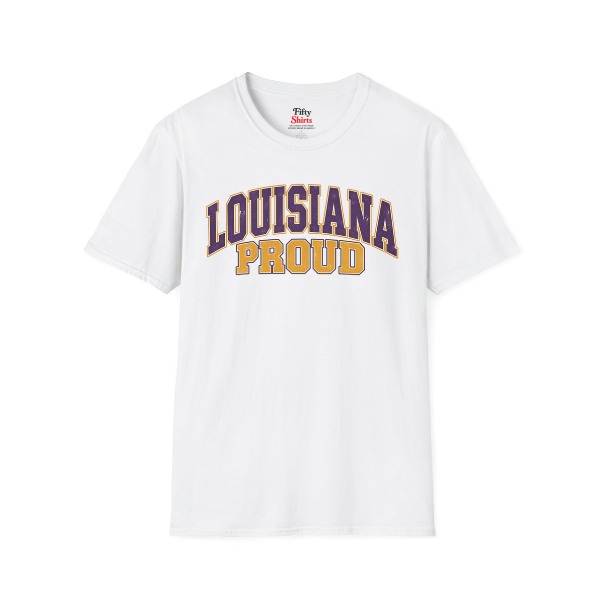 Louisiana Proud Unisex Softstyle T Shirt State Name Graphic Tee