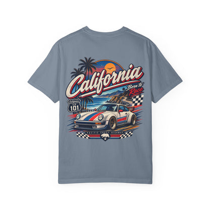California 1980s Racing  Unisex Comfort Color 1717 Streetwear Graphic Tee