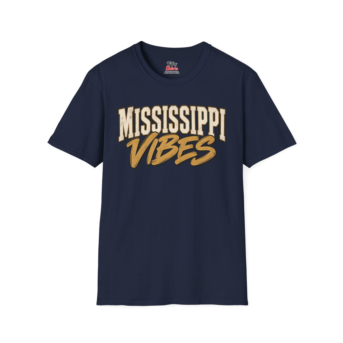 Mississippi Vibes Unisex Softstyle T Shirt State Name Graphic Tee