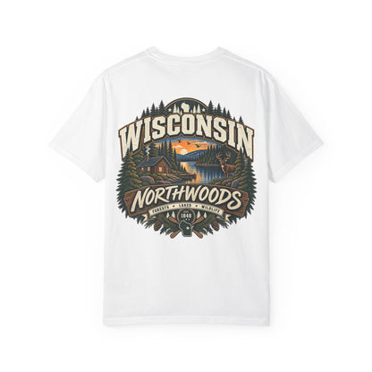 Wisconsin Northwoods Unisex Comfort Color 1717 Streetwear Graphic Tee