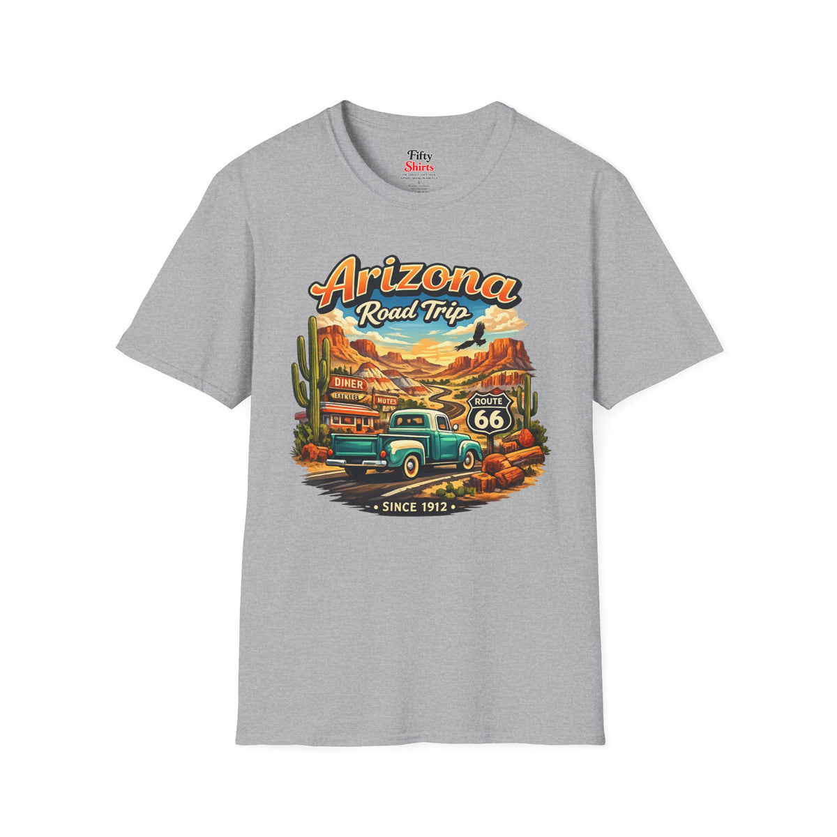 Arizona Roadtrip Unisex Softstyle T Shirt State Pride Graphic Tee Collections FS03