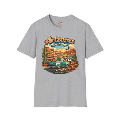 Arizona Roadtrip Unisex Softstyle T Shirt State Pride Graphic Tee Collections FS03