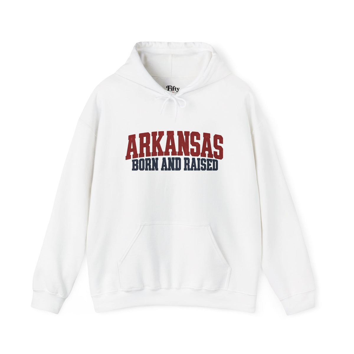 Arkansas Born and Raised Rugged Workwear Unisex Hoodie Graphic
