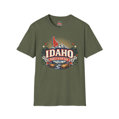 Idaho State Pride Unisex Softstyle T Shirt State Pride Graphic Tee Collections FS03