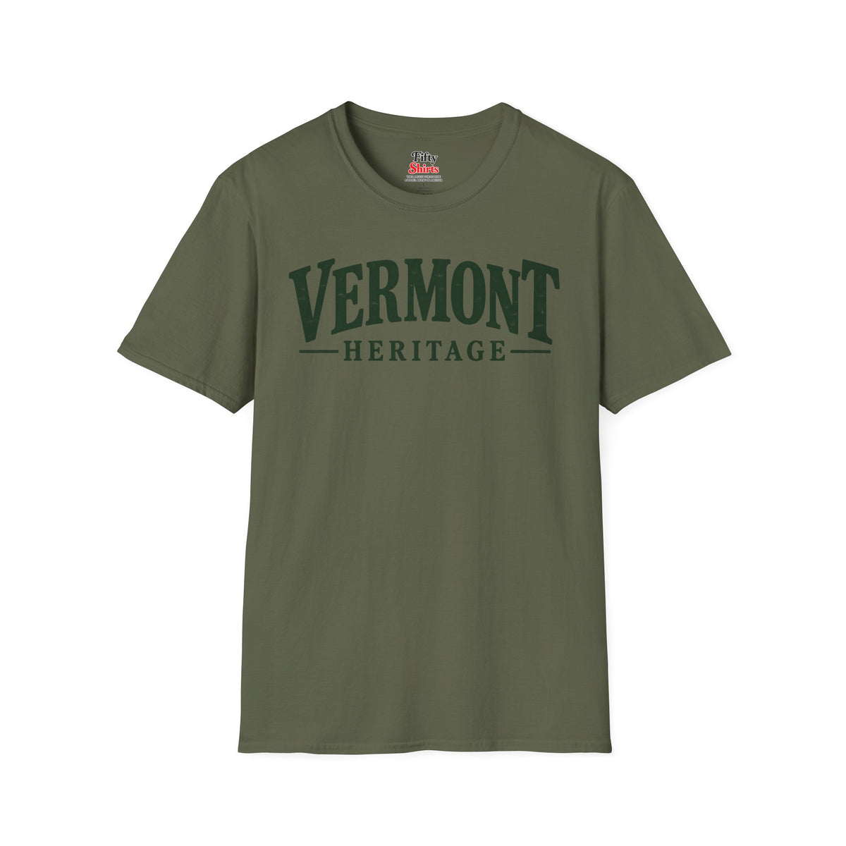 Vermont Heritage Unisex Softstyle T Shirt State Name Graphic Tee
