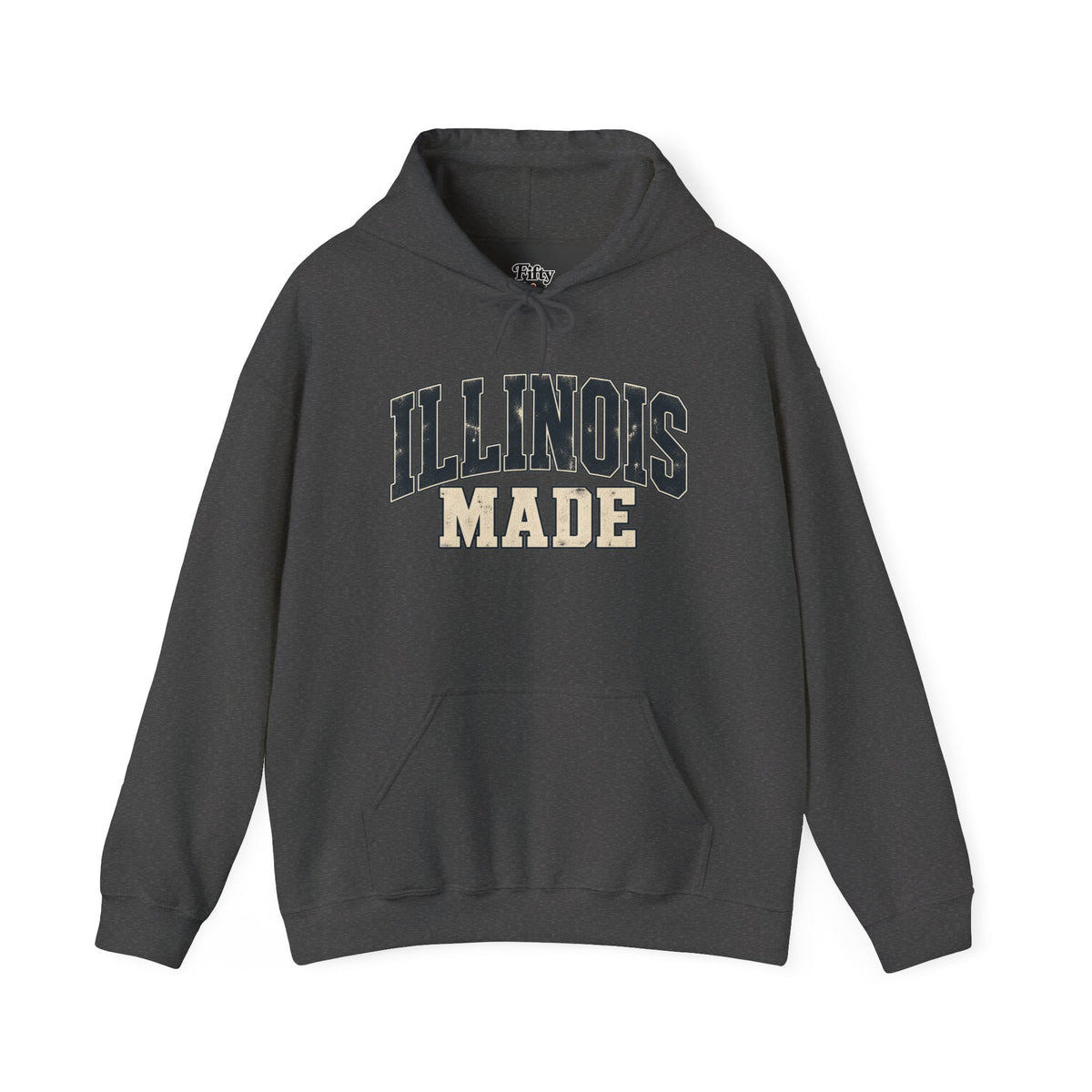 Illinois Made Unisex Hoodie State Name Graphic