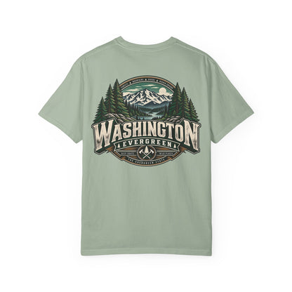 Washington Evergreen Unisex Comfort Color 1717 Streetwear Graphic Tee