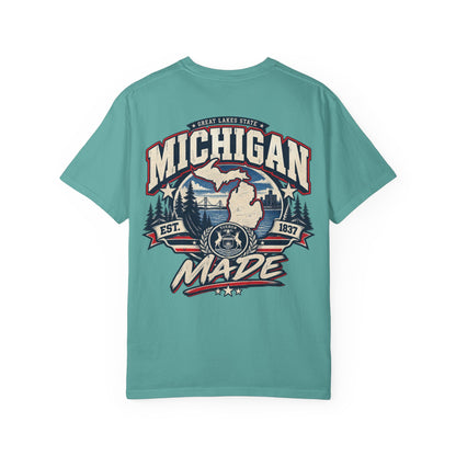 Michigan Made Unisex Comfort Color 1717 Streetwear Graphic Tee