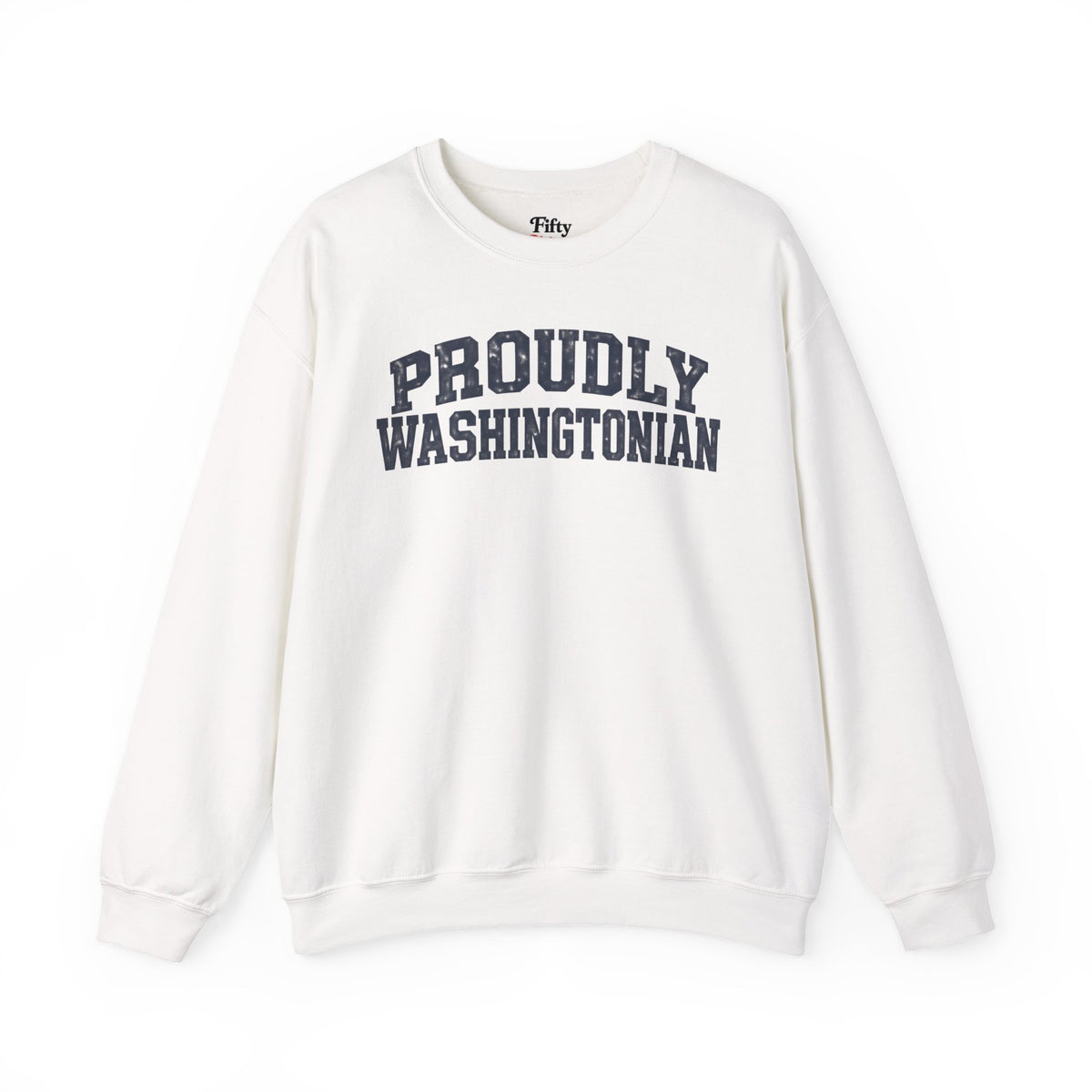 Proudly Washington Unisex Crewneck Sweatshirt State Name Graphic