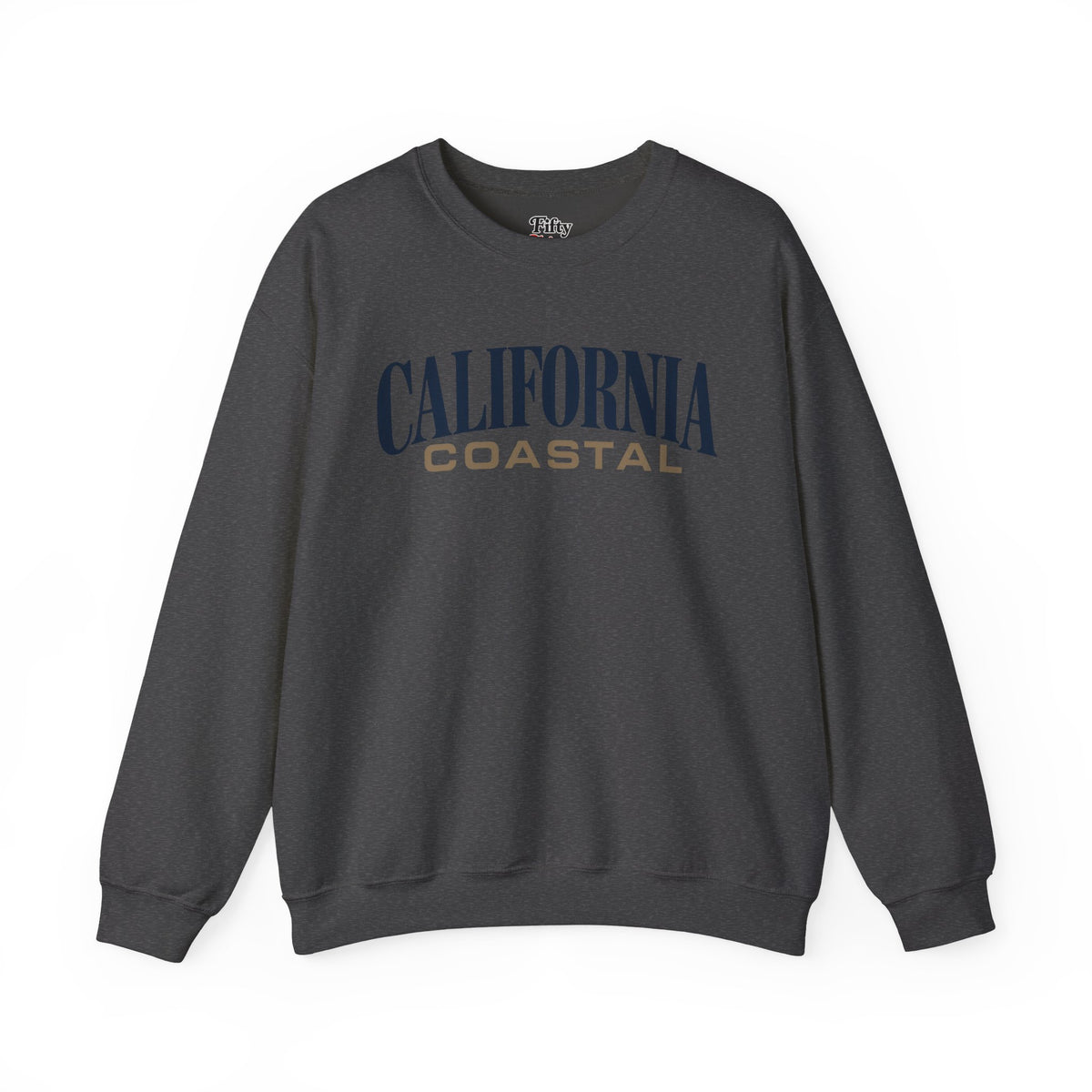 California Coastal Unisex Crewneck Sweatshirt State Name Graphic