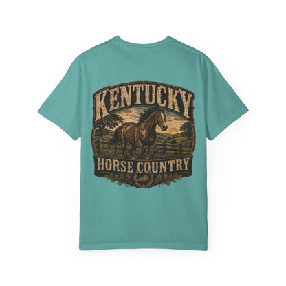 Kentucky Horse Country Unisex Comfort Color 1717 Streetwear Graphic Tee