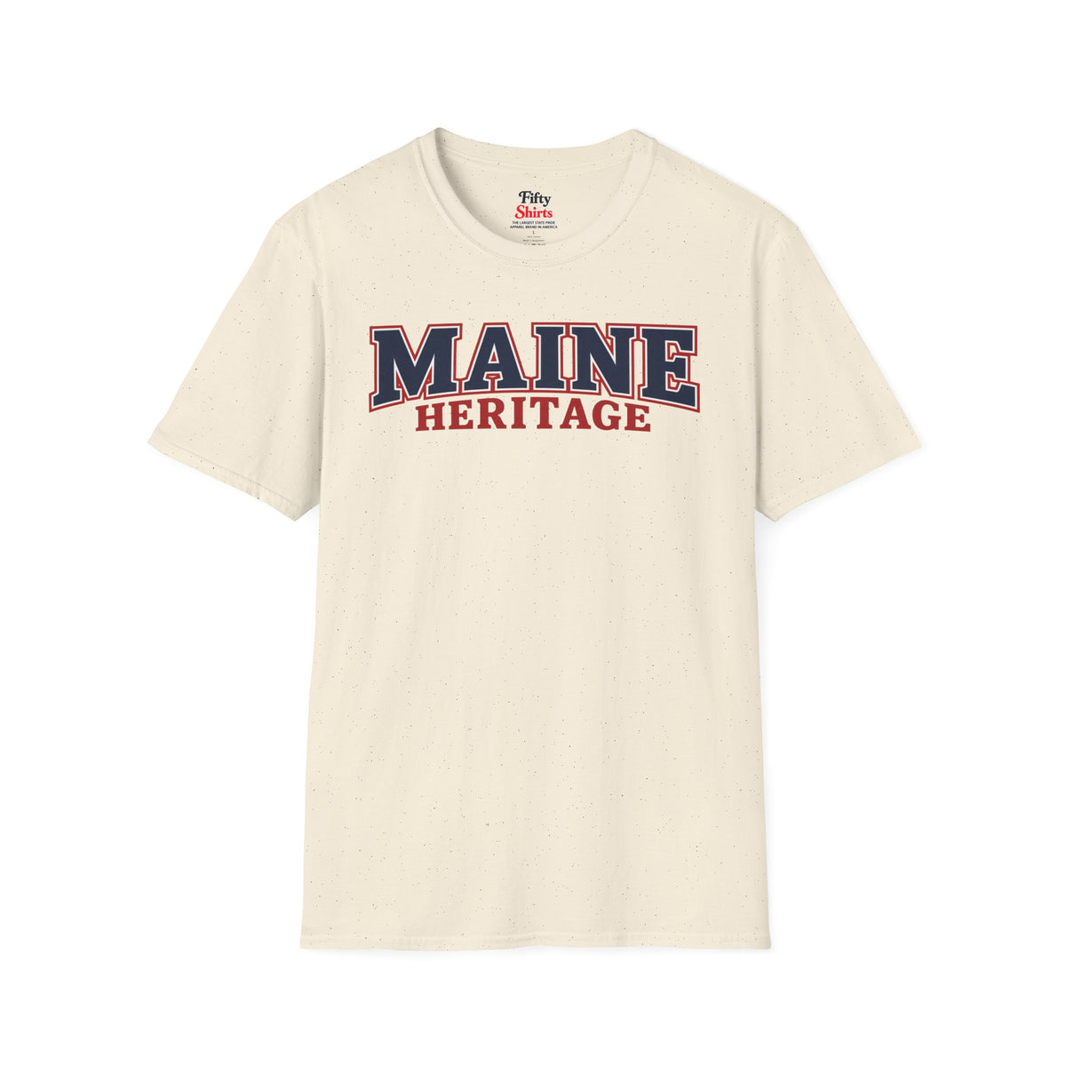 Maine Heritage Unisex Softstyle T Shirt State Name Graphic Tee