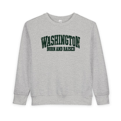 Washington Born and Raised Vintage Workwear Unisex Toddler Sweatshirt