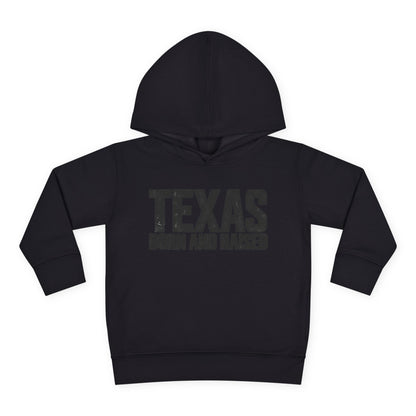 Texas Born and Raised Modern Minimal Unisex Toddler Pullover Fleece Hoodie