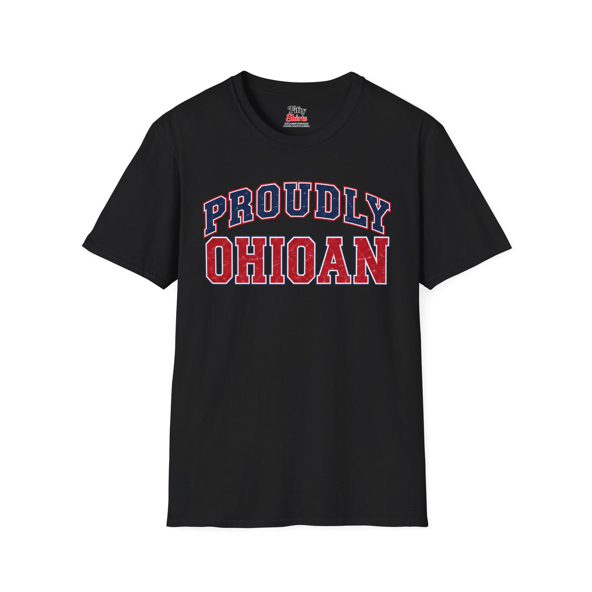 Proudly Ohioan Ohio Unisex Softstyle T Shirt State Name Graphic Tee