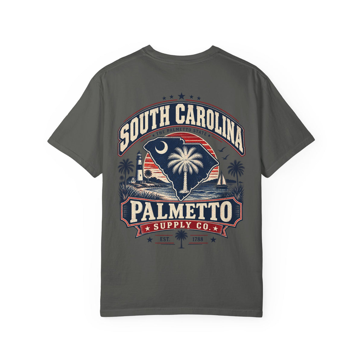 South Carolina Palmetto Supply Co Unisex Comfort Color 1717 Streetwear Graphic Tee