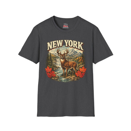 New York Wildlife Unisex Softstyle T Shirt State Pride Graphic Tee Collections FS03