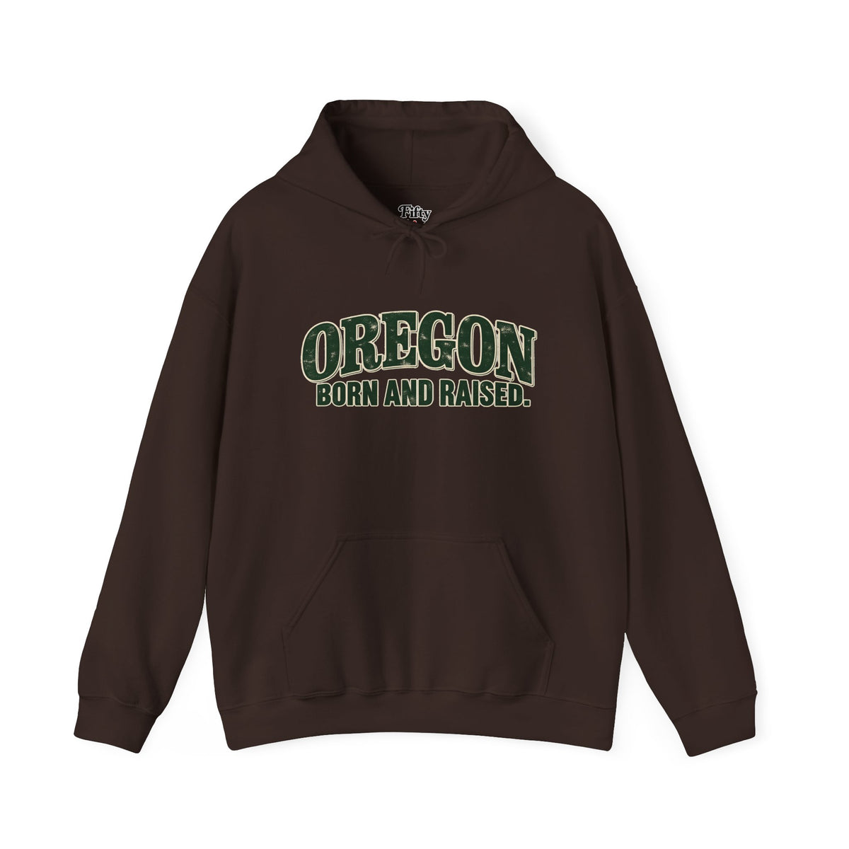Oregon Born and Raised Classic Souvenir Unisex Hoodie Graphic