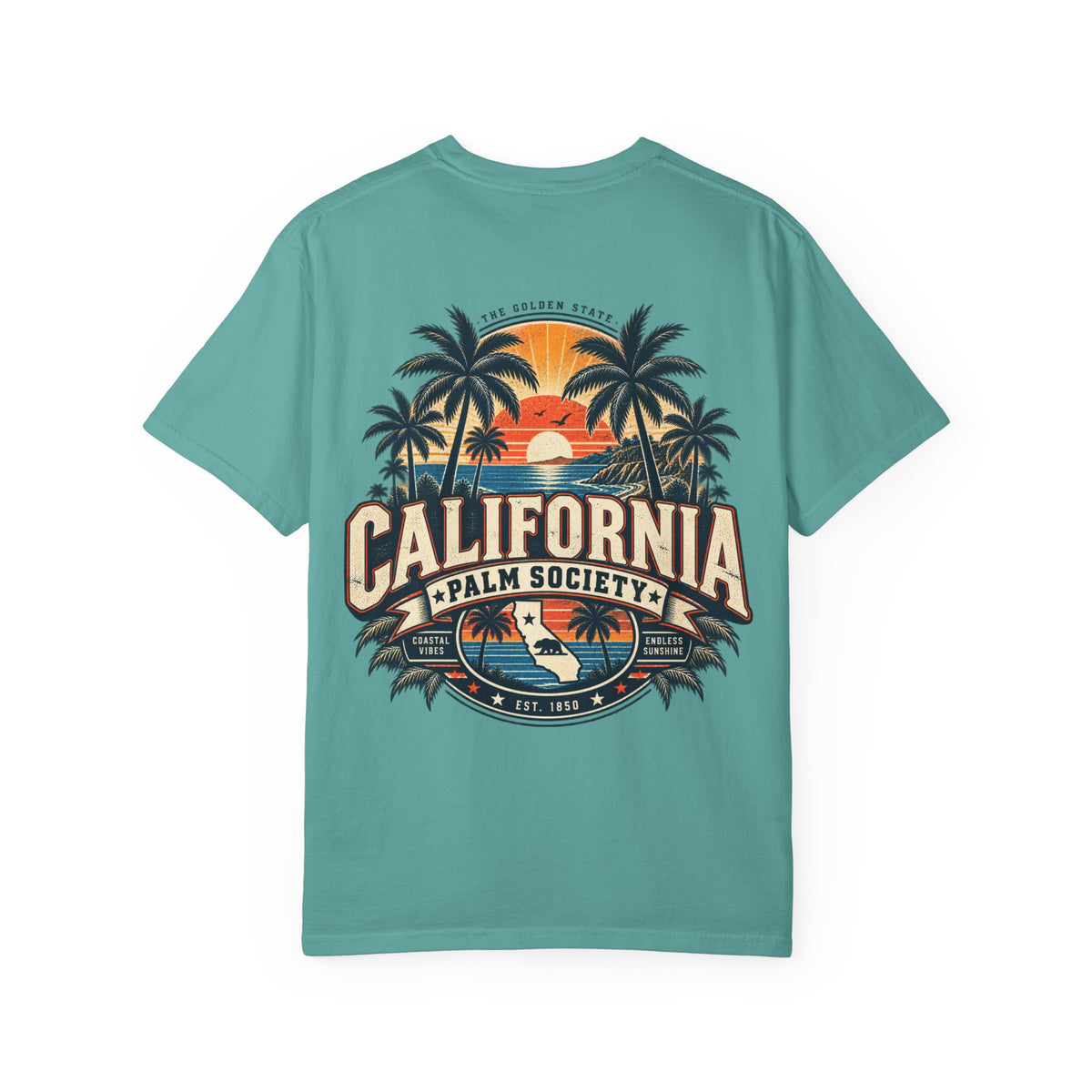 California Palm Society  Unisex Comfort Color 1717 Streetwear Graphic Tee