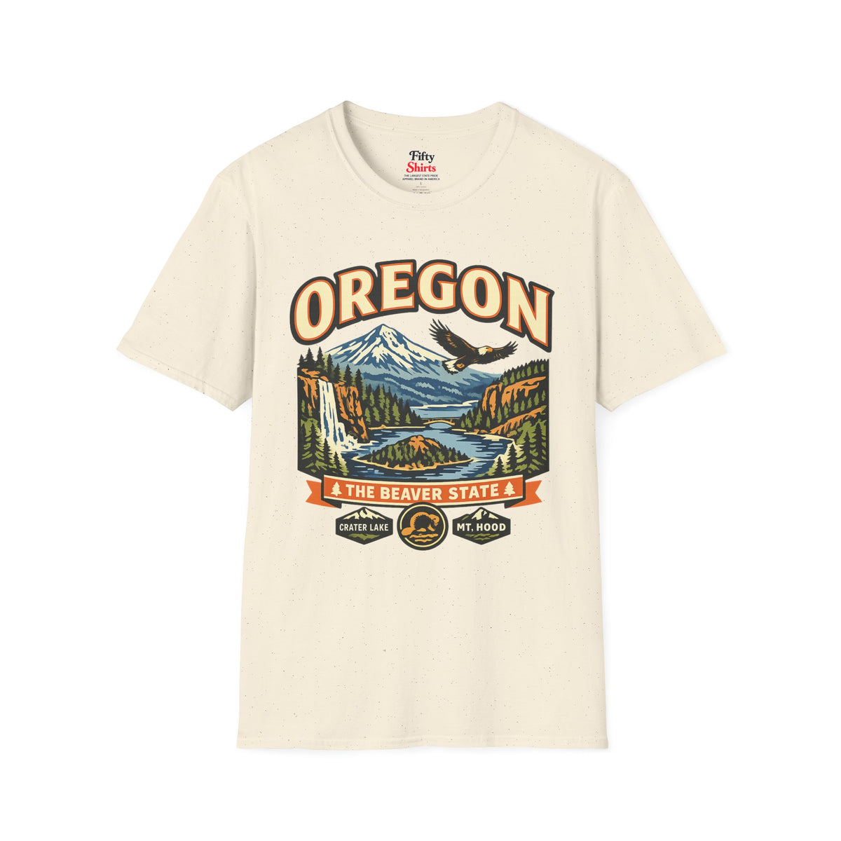 Oregon Beaver State Adventure Unisex Softstyle T Shirt State Pride Graphic Tee Collections FS03