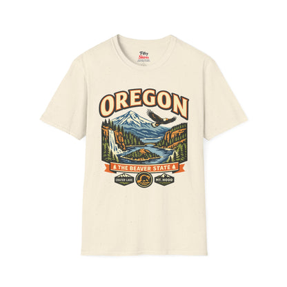 Oregon Beaver State Adventure Unisex Softstyle T Shirt State Pride Graphic Tee Collections FS03