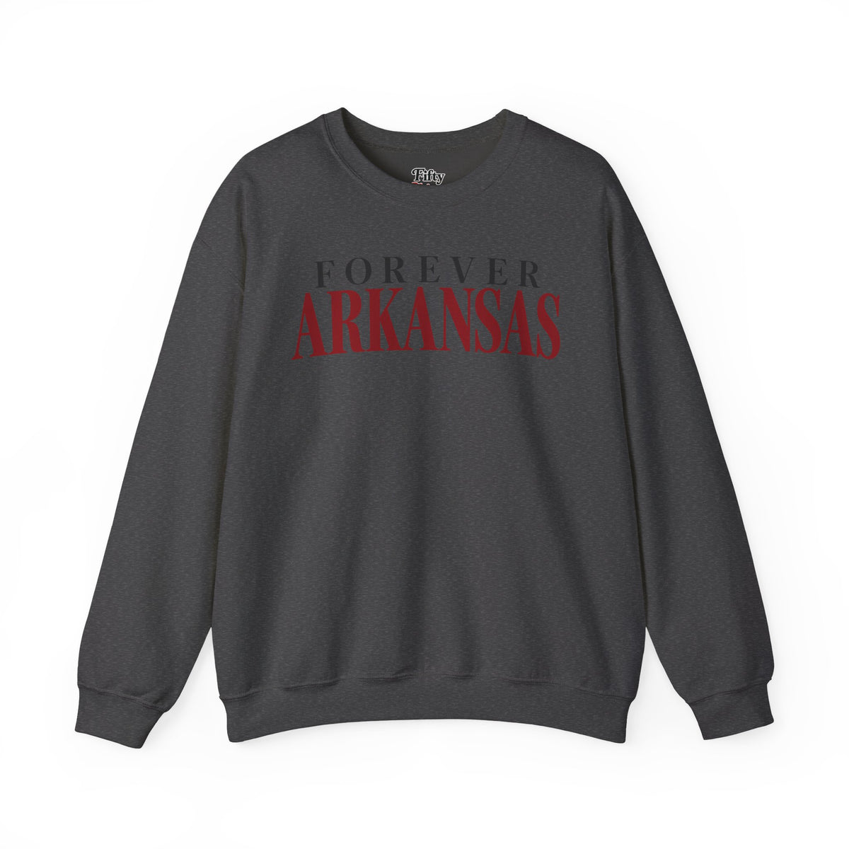 Forever Arkansas Unisex Crewneck Sweatshirt State Name Graphic
