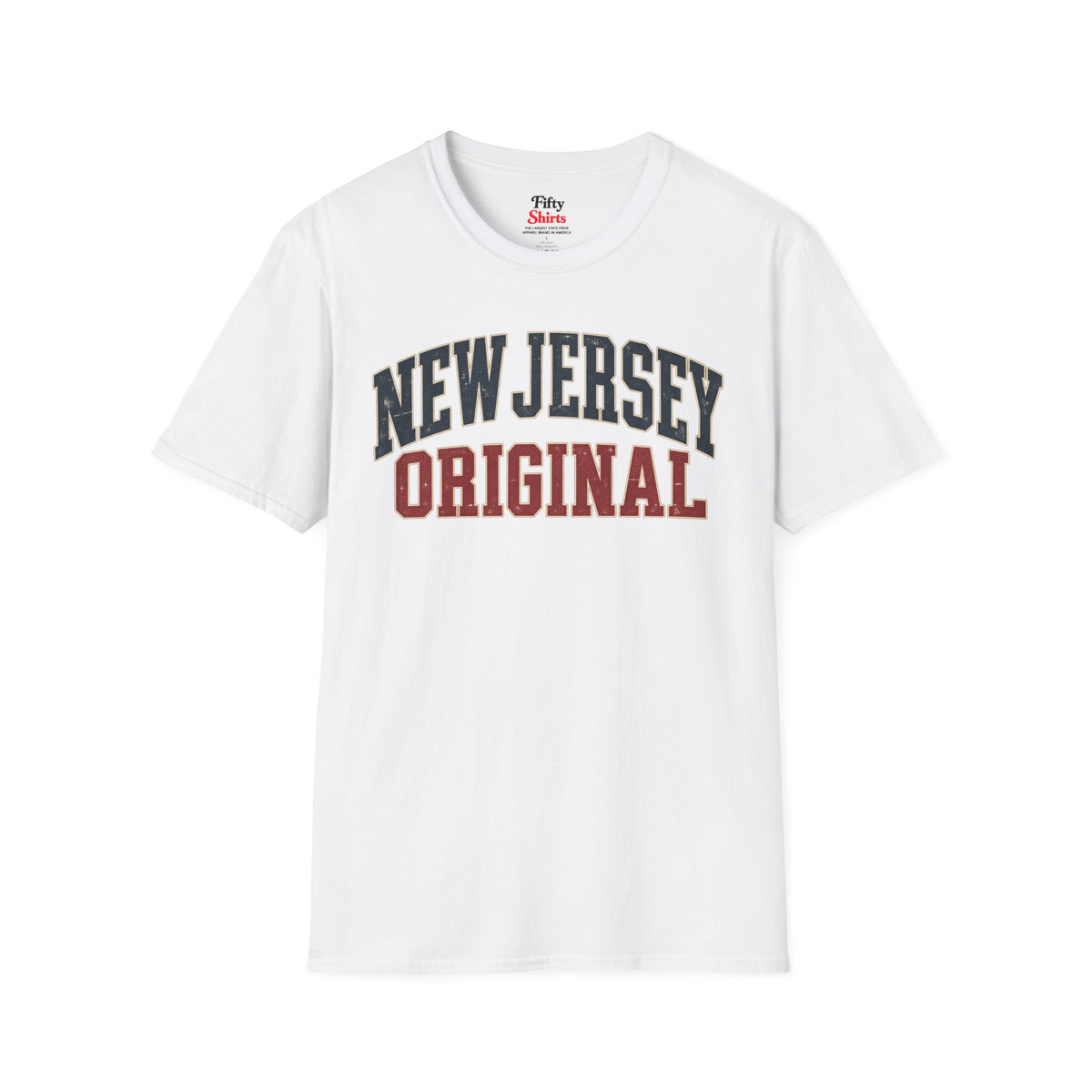 New Jersey Original Unisex Softstyle T Shirt State Name Graphic Tee