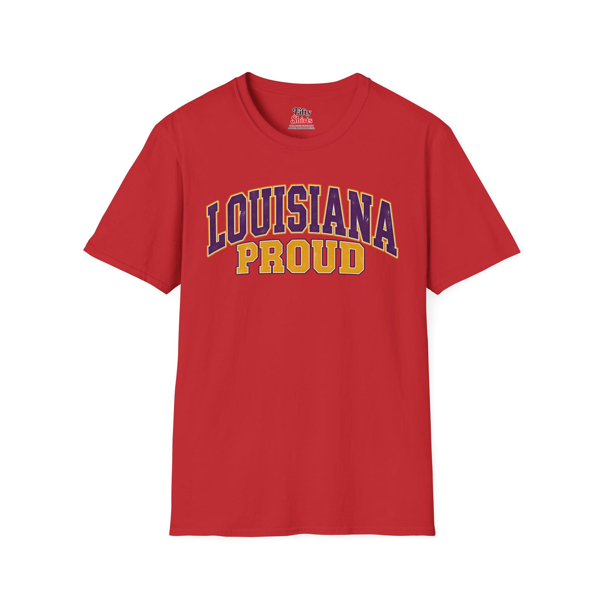 Louisiana Proud Unisex Softstyle T Shirt State Name Graphic Tee