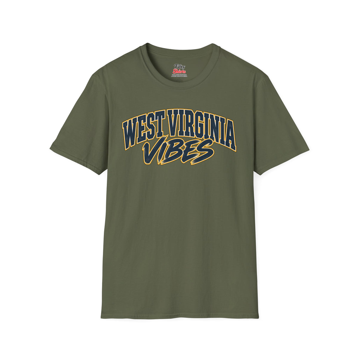 West Virginia Vibes Unisex Softstyle T Shirt State Name Graphic Tee