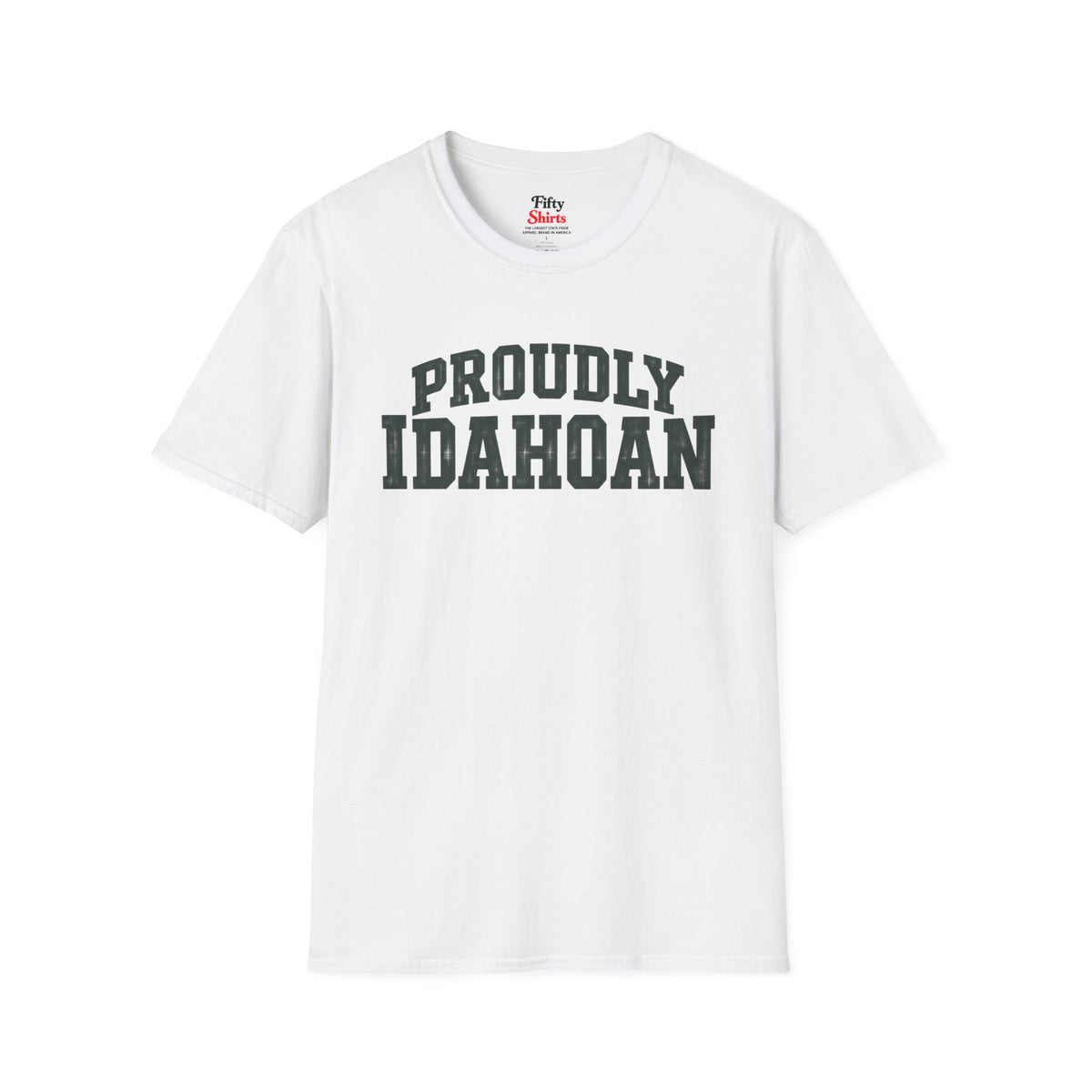 Proudly Idahoan Idaho Unisex Softstyle T Shirt State Name Graphic Tee