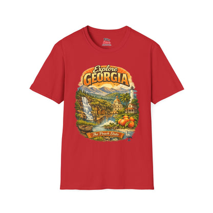 Explore Georgia Unisex Softstyle T Shirt State Pride Graphic Tee Collections FS03