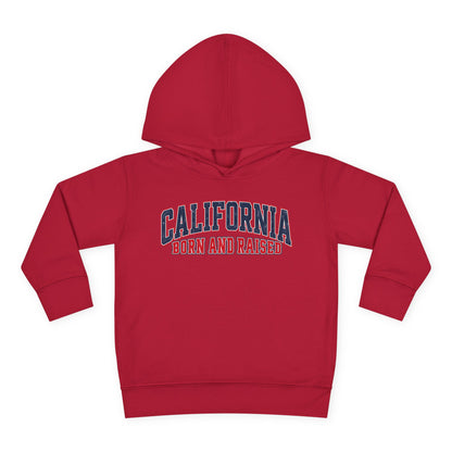 California Born and Raised Vintage Athletic Heritage Unisex Toddler Pullover Fleece Hoodie