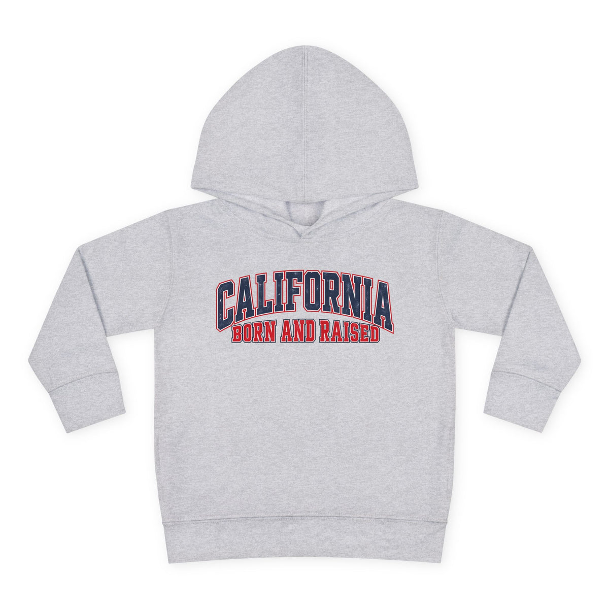 California Born and Raised Vintage Athletic Heritage Unisex Toddler Pullover Fleece Hoodie