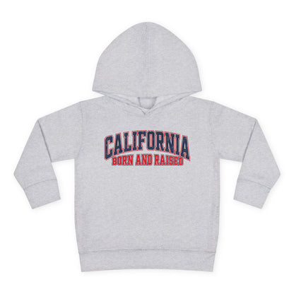 California Born and Raised Vintage Athletic Heritage Unisex Toddler Pullover Fleece Hoodie