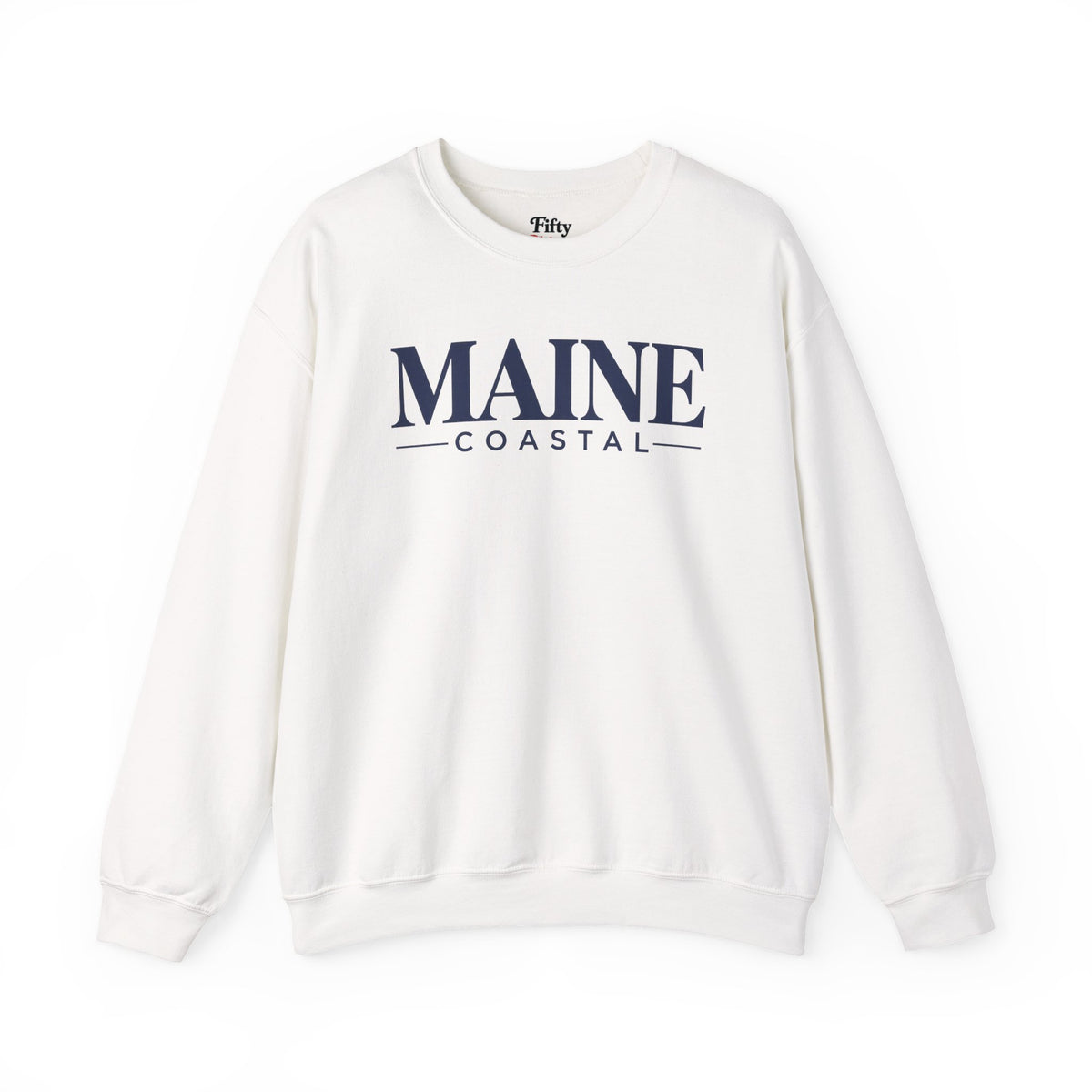 Main Coastal Unisex Crewneck Sweatshirt State Name Graphic