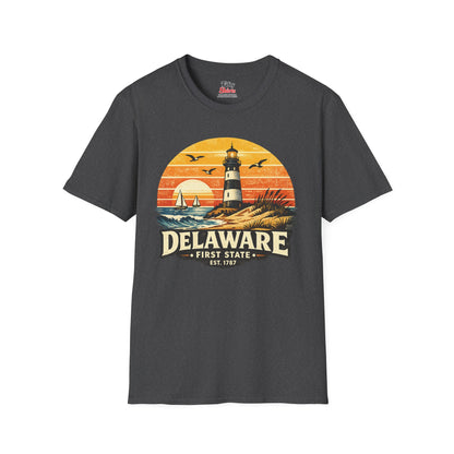 Delaware Coastal Sunset Unisex Softstyle T Shirt State Pride Graphic Tee Collections FS03